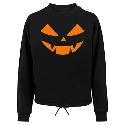 блуза,дамски,блузи,mc,clothes,halloween,pumpkin,face,oversized,sweatshirt,black,(black)