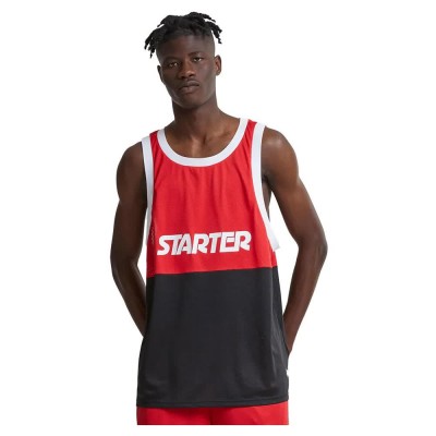 тениска,мъжки,тениски,starter,black,label,starter,split,mesh,sleeveless,t,shirt,city,red,black,(red)