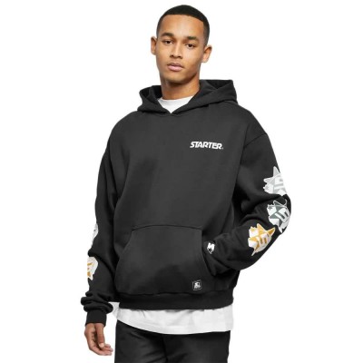 суичър,мъжки,пуловери,starter,black,label,starter,star,sleeve,hoodie,black,(black)