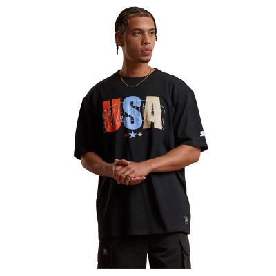 тениска,мъжки,тениски,starter,black,label,starter,usa,oversized,short,sleeve,t,shirt,black,(black)