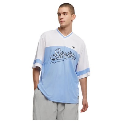 тениска,мъжки,тениски,starter,black,label,starter,v,neck,mesh,short,sleeve,t,shirt,blue,(carolina,blue)