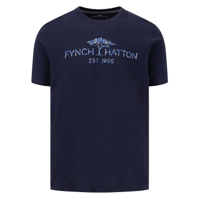тениска,мъжки,тениски,fynch,hatton,15031310,artwork,short,sleeve,t,shirt,navy,(blue)