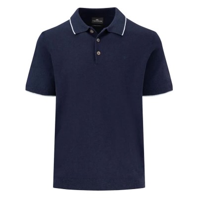 дамски,блузи,с,яка,мъжки,блузи,с,яка,fynch,hatton,1503702,cotton,linen,short,sleeve,polo,blue,(navy)