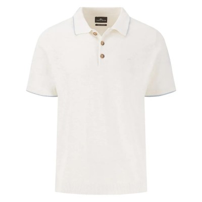 мъжки,блузи,с,яка,fynch,hatton,1503702,cotton,linen,short,sleeve,polo,white,(new,offwhite)
