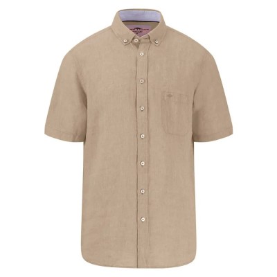 риза,с,къс,ръкав,дамски,ризи,мъжки,ризи,fynch,hatton,15046001,premium,linen,short,sleeve,shirt,beige,(sand)
