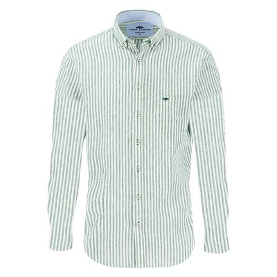 риза,с,дълъг,ръкав,дамски,ризи,мъжки,ризи,fynch,hatton,15046140,classic,linen,stripes,long,sleeve,shirt,green,(turf,green)