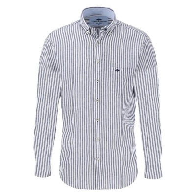 риза,с,дълъг,ръкав,мъжки,ризи,fynch,hatton,15046141,classic,linen,stripes,long,sleeve,shirt,blue,(navy)