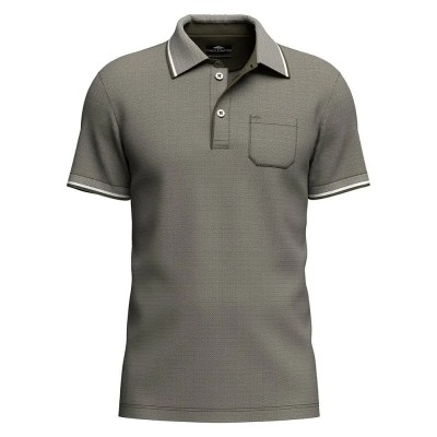мъжки,блузи,с,яка,fynch,hatton,2,tone,mercerized,short,sleeve,polo,dark,khaki,(green)