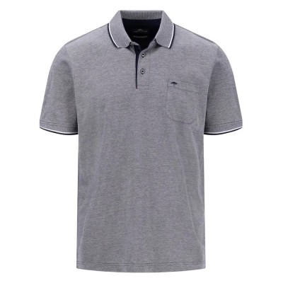 мъжки,блузи,с,яка,fynch,hatton,2,tone,mercerized,short,sleeve,polo,navy,(grey)