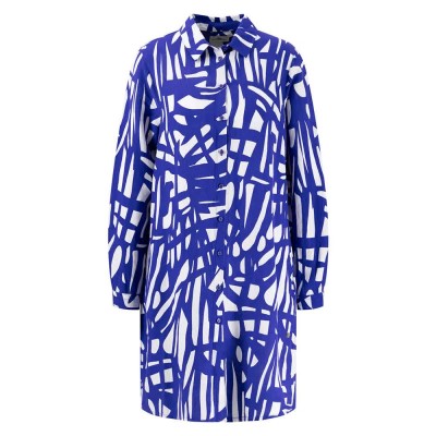 рокля,дамски,поли,и,рокли,fynch,hatton,a,line,abstract,linen,mix,long,sleeve,dress,summer,lavender,(blue)