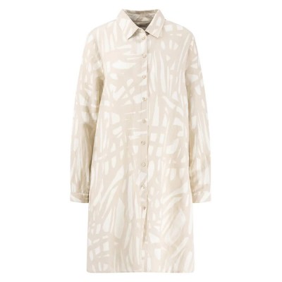 рокля,дамски,поли,и,рокли,fynch,hatton,a,line,abstract,linen,mix,long,sleeve,dress,beige,(125)