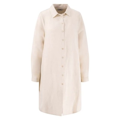 рокля,дамски,поли,и,рокли,fynch,hatton,a,line,linen,mix,long,sleeve,dress,125,(beige)