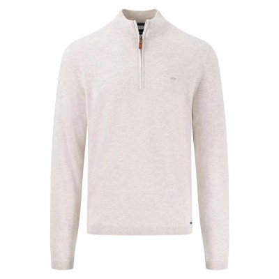 блуза,мъжки,пуловери,fynch,hatton,air,cotton,half,zip,sweater,beige