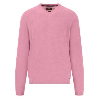 блуза,мъжки,пуловери,fynch,hatton,air,cotton,v,neck,sweater,pink,(peony)