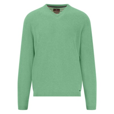 блуза,мъжки,пуловери,fynch,hatton,air,cotton,v,neck,sweater,turf,green,(green)