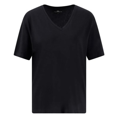тениска,дамски,тениски,fynch,hatton,basic,short,sleeve,v,neck,t,shirt,black,(black)