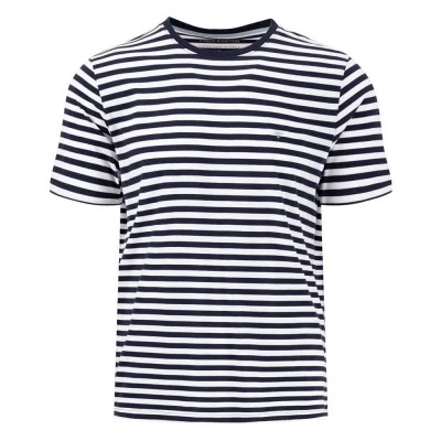 тениска,мъжки,тениски,fynch,hatton,basic,striped,short,sleeve,t,shirt,blue,(navy)