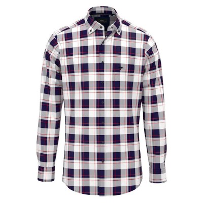 карирана,риза,мъжки,ризи,fynch,hatton,big,checks,long,sleeve,shirt,blue,(navy)