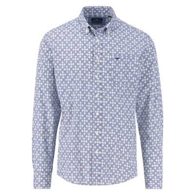 риза,с,дълъг,ръкав,мъжки,ризи,fynch,hatton,blue,print,long,sleeve,shirt,navy,(blue)