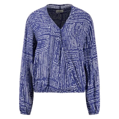 дамски,блузи,дамски,ризи,fynch,hatton,blurry,square,long,sleeve,blouse,summer,taupe,(blue)