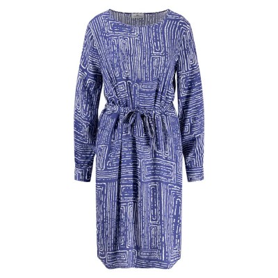 рокля,дамски,поли,и,рокли,fynch,hatton,blurry,square,long,sleeve,dress,blue,purple,(blue)
