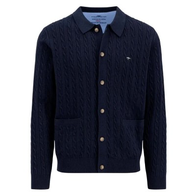 жилетка,мъжки,пуловери,fynch,hatton,cable,cardigan,navy,(blue)