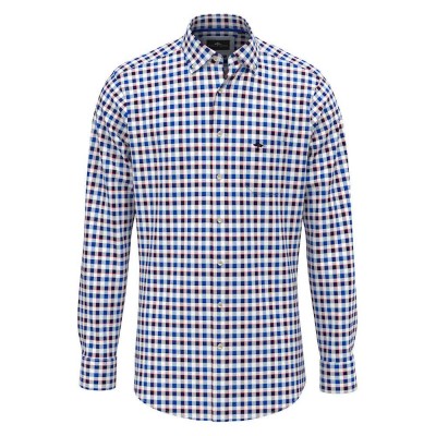 карирана,риза,дамски,ризи,мъжки,ризи,fynch,hatton,classic,combi,check,long,sleeve,shirt,blue,(strong,blue)