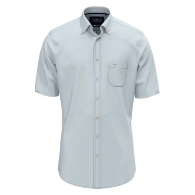 риза,с,къс,ръкав,мъжки,ризи,fynch,hatton,classic,solid,slub,short,sleeve,shirt,summer,breeze,(blue)