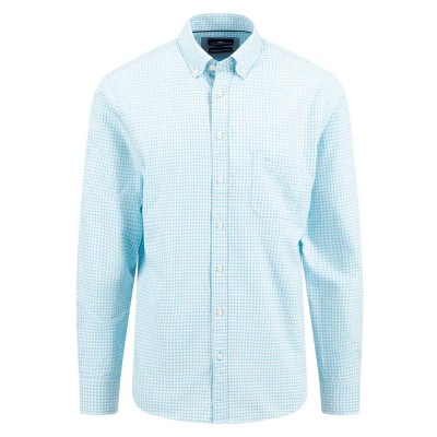 риза,с,дълъг,ръкав,мъжки,ризи,fynch,hatton,classic,vichy,long,sleeve,shirt,blue,(summer,lavender)