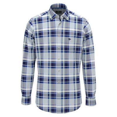 карирана,риза,мъжки,ризи,fynch,hatton,colorful,combi,checks,long,sleeve,shirt,blue