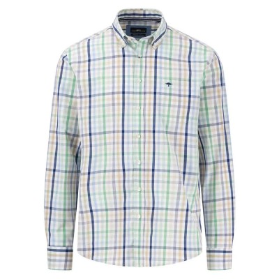 карирана,риза,мъжки,ризи,fynch,hatton,combi,check,long,sleeve,shirt,turf,green,(multicolor)