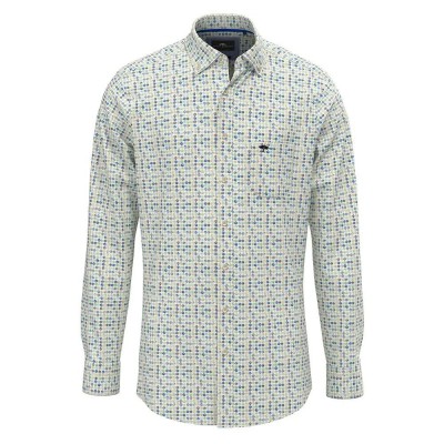 риза,с,дълъг,ръкав,мъжки,ризи,fynch,hatton,combi,print,long,sleeve,shirt,green