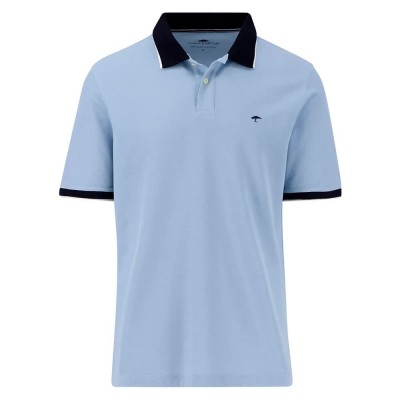 мъжки,блузи,с,яка,fynch,hatton,colourblock,premium,cotton,short,sleeve,polo,summer,breeze,(blue)