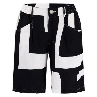 къси,панталони,дамски,панталони,fynch,hatton,great,steps,linen,mix,shorts,black