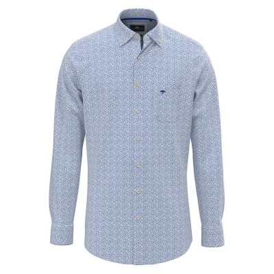 риза,с,дълъг,ръкав,мъжки,ризи,fynch,hatton,flower,print,mix,long,sleeve,shirt,blue,(strong,blue)