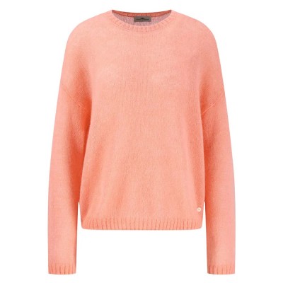 блуза,дамски,пуловери,дамски,плетени,дрехи,fynch,hatton,hairy,solid,sweater,neon,papaya,(orange)