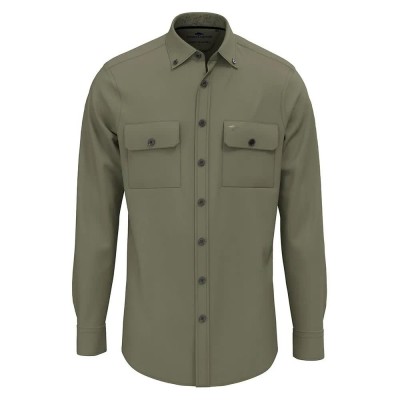 риза,с,дълъг,ръкав,мъжки,ризи,fynch,hatton,inked,cotton,solid,long,sleeve,shirt,olive,(green)