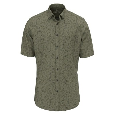 риза,с,къс,ръкав,мъжки,ризи,fynch,hatton,inked,cotton,prints,short,sleeve,shirt,green