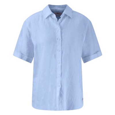 дамски,блузи,дамски,ризи,fynch,hatton,linen,mix,short,sleeve,blouse,blue