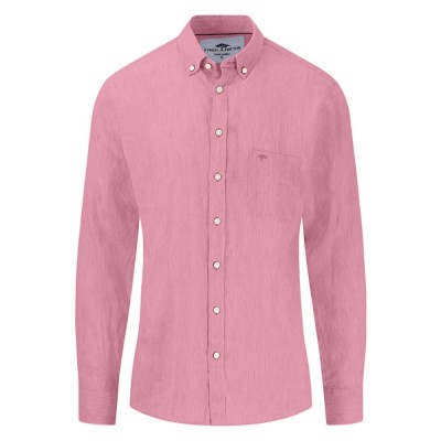 риза,с,дълъг,ръкав,мъжки,ризи,fynch,hatton,linen,fine,stripe,long,sleeve,shirt,peony,(pink)