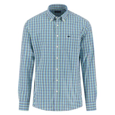 карирана,риза,мъжки,ризи,fynch,hatton,multicolor,check,long,sleeve,shirt,turf,green,(green,blue)