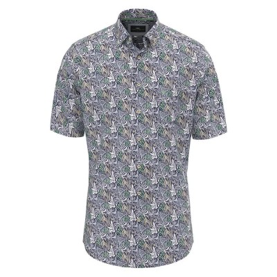 риза,с,къс,ръкав,мъжки,ризи,fynch,hatton,multicolor,slub,print,short,sleeve,shirt,grey