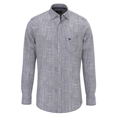 риза,с,дълъг,ръкав,мъжки,ризи,fynch,hatton,new,slub,structures,long,sleeve,shirt,grey