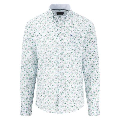 риза,с,дълъг,ръкав,мъжки,ризи,fynch,hatton,premium,flower,prints,long,sleeve,shirt,white