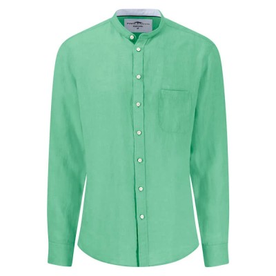 риза,с,дълъг,ръкав,мъжки,ризи,fynch,hatton,premium,linen,long,sleeve,shirt,turf,green,(green)