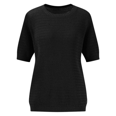 тениска,дамски,тениски,fynch,hatton,pointelle,short,sleeve,t,shirt,black