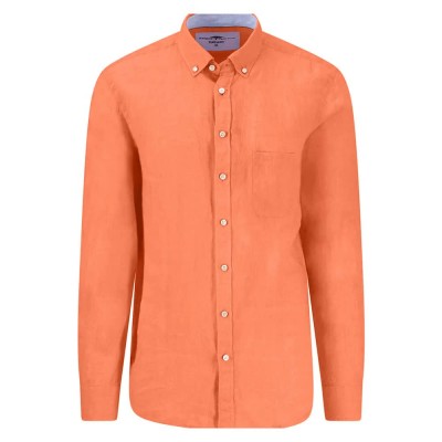 риза,с,дълъг,ръкав,мъжки,ризи,fynch,hatton,premium,linen,long,sleeve,shirt,orange,(sunny,orange)