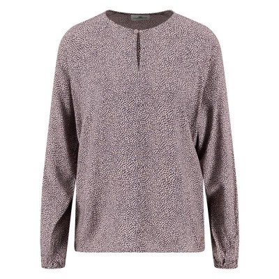 дамски,блузи,дамски,ризи,fynch,hatton,slit,dots,long,sleeve,blouse,grey