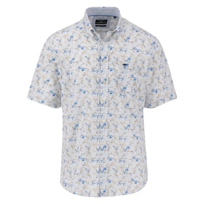 риза,с,къс,ръкав,мъжки,ризи,fynch,hatton,premium,flower,print,short,sleeve,shirt,grey