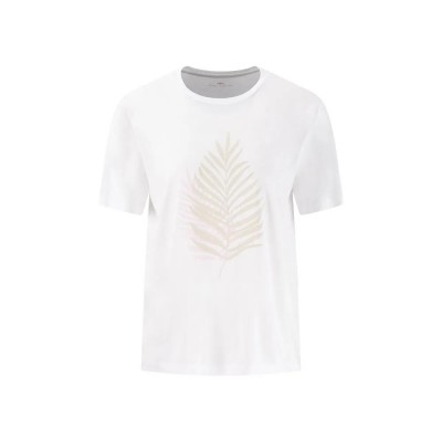 тениска,дамски,тениски,fynch,hatton,print,feather,short,sleeve,t,shirt,white,(white)